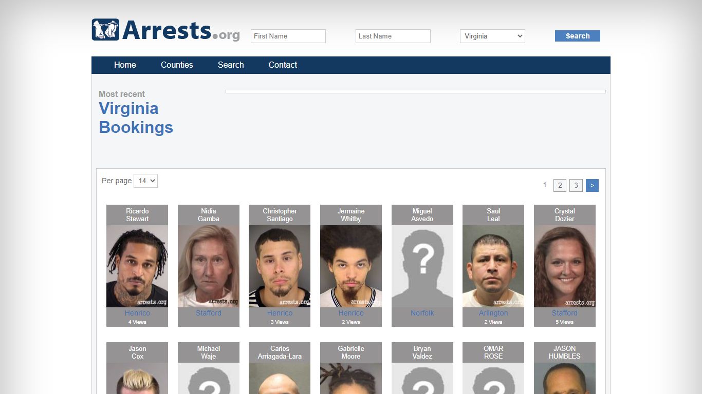 Virginia Arrests and Inmate Search